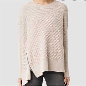 AllSaints Fragment Jumper Pullover Sweater Ivory M
